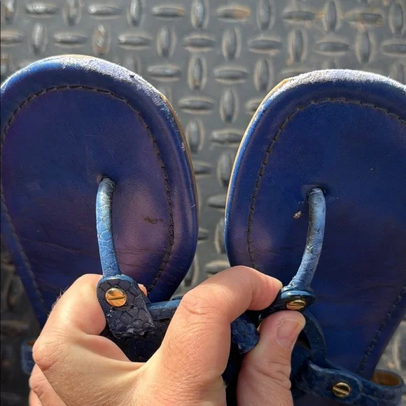 Tory Burch Blue Sandals with Elegant Design - Picture 11 of 11
